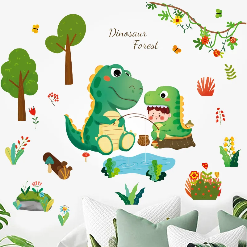Cartoon Dinosaur Tree With Flowers Wall Stickers Boys Room Decoration Cartoon Kids Room Wall Paper Decor Vinyl Art Wall Decals
Cartoon Dinosaur Tree With Flowers Wall Stickers Boys Room Decoration Cartoon Kids Room Wall Paper Decor Vinyl Art Wall Decals