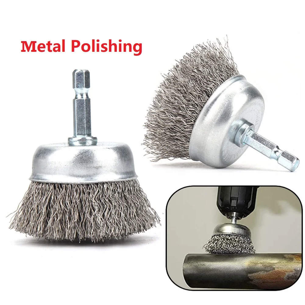 50/65mm Steel Wire Wheel Brush Rotary Tool 2/2.56 InchFor Drill Tools Metal Rust Removal Polishing Drill Brushes
50/65mm Steel Wire Wheel Brush Rotary Tool 2/2.56 InchFor Drill Tools Metal Rust Removal Polishing Drill Brushes