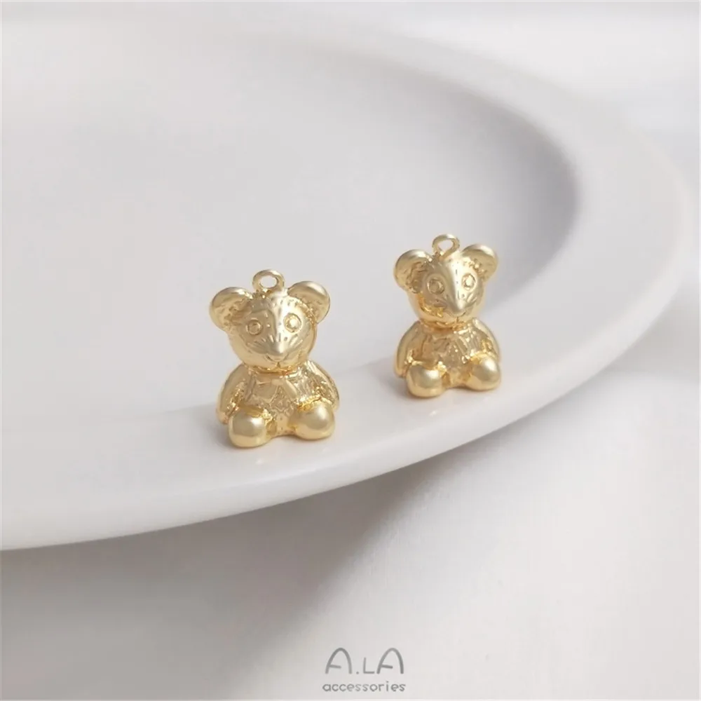 14K copper bag real gold smooth three-dimensional lovely bear pendant ornaments pendant diy bracelet necklace pendant
14K copper bag real gold smooth three-dimensional lovely bear pendant ornaments pendant diy bracelet necklace pendant