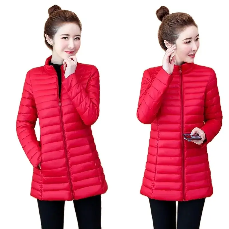 Down Jacket Women's Mid-length Loose Women's Cotton Padded Jacket Light Cotton Coat Women's Slim Autumn And Winter Fashion Coat
Down Jacket Women's Mid-length Loose Women's Cotton Padded Jacket Light Cotton Coat Women's Slim Autumn And Winter Fashion Coat