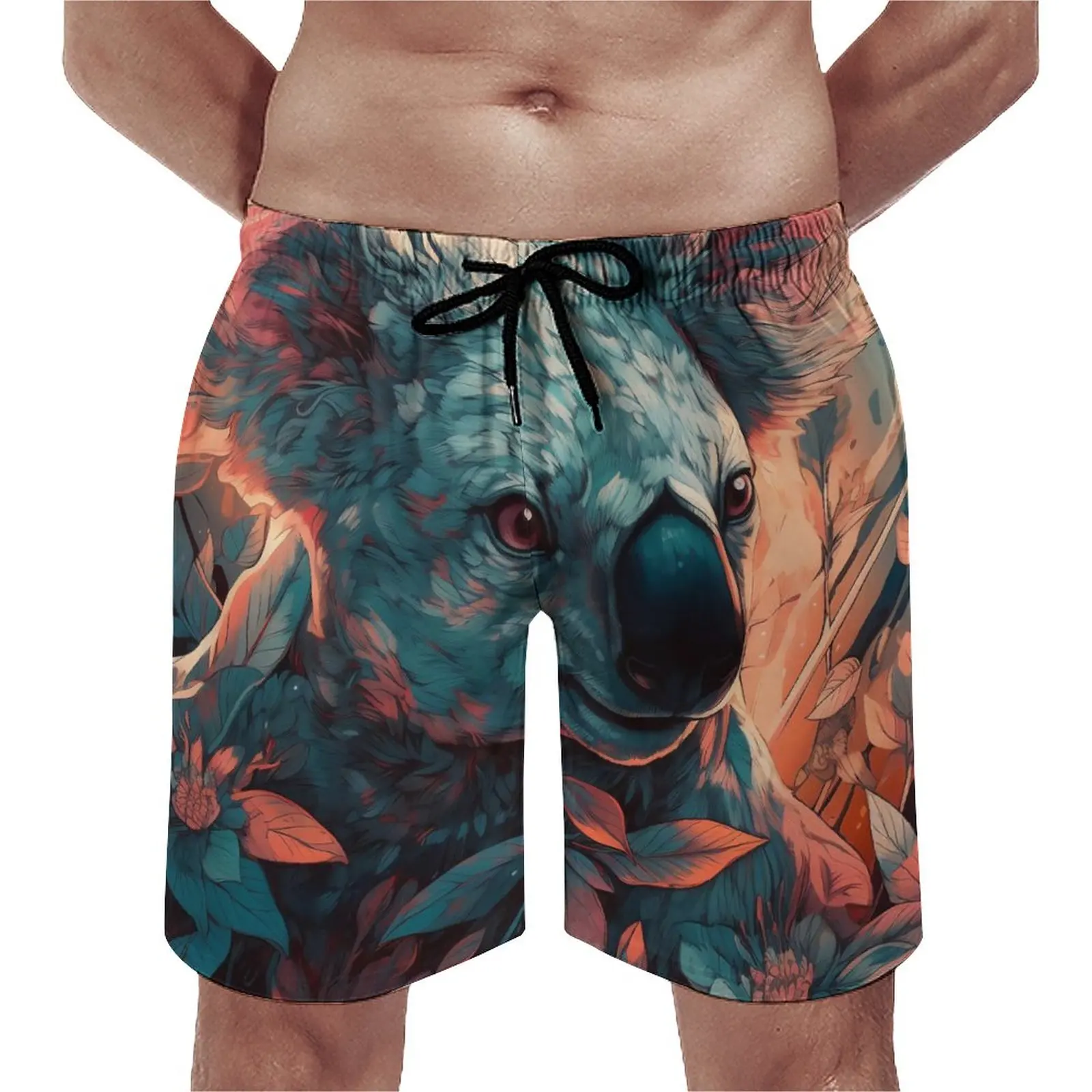 Summer Gym Shorts Koala Running Surf Neon Colorful Painting Graphic Beach Shorts Casual Fast Dry Swim Trunks Plus Size 3XL
Summer Gym Shorts Koala Running Surf Neon Colorful Painting Graphic Beach Shorts Casual Fast Dry Swim Trunks Plus Size 3XL
