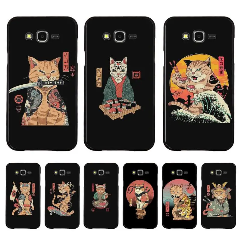 

JAMULAR Neko Ramen Japan Cat Phone Case for Samsung A51 A30s A52 A71 A12 for Huawei Honor 10i for OPPO vivo Y11 cover