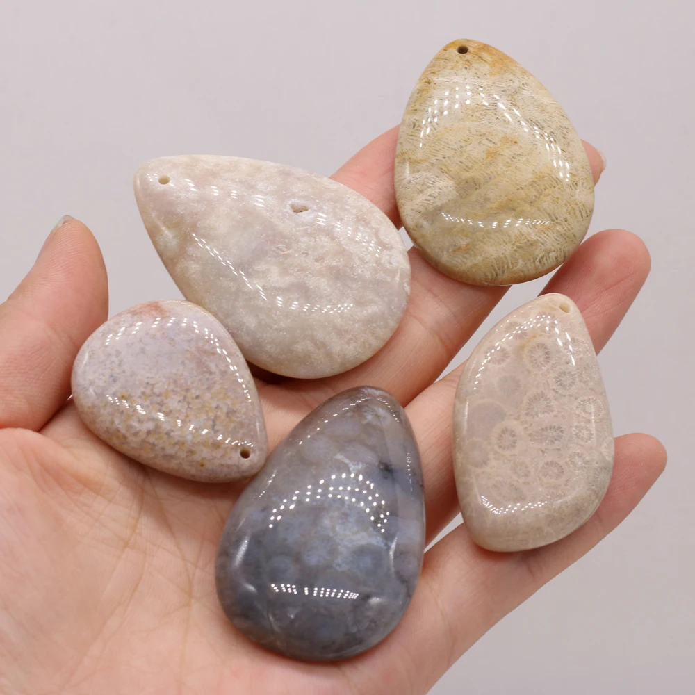 Natural Semi Precious Stone Pendant Water Drop Shape Chrysanthemum Stone Fashion Jewelry for Making DIY Necklace Accessories
Natural Semi Precious Stone Pendant Water Drop Shape Chrysanthemum Stone Fashion Jewelry for Making DIY Necklace Accessories