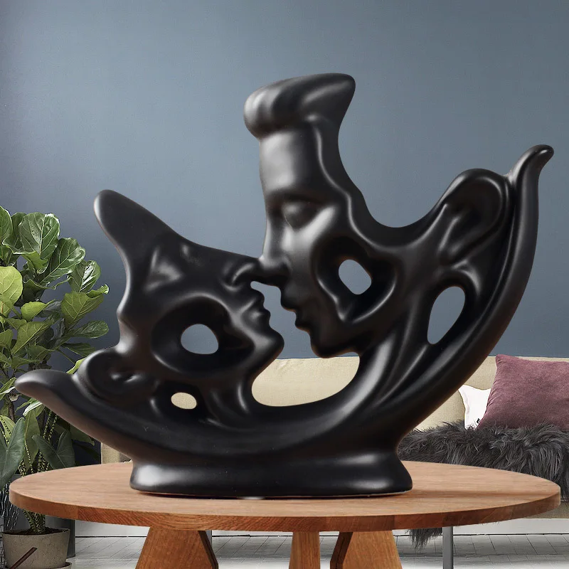 Nordic Lover Kiss Sculpture Creative Couple Art Crafts Desktop Ornaments Figure Figurine Living Room Decoration Accessories
Nordic Lover Kiss Sculpture Creative Couple Art Crafts Desktop Ornaments Figure Figurine Living Room Decoration Accessories