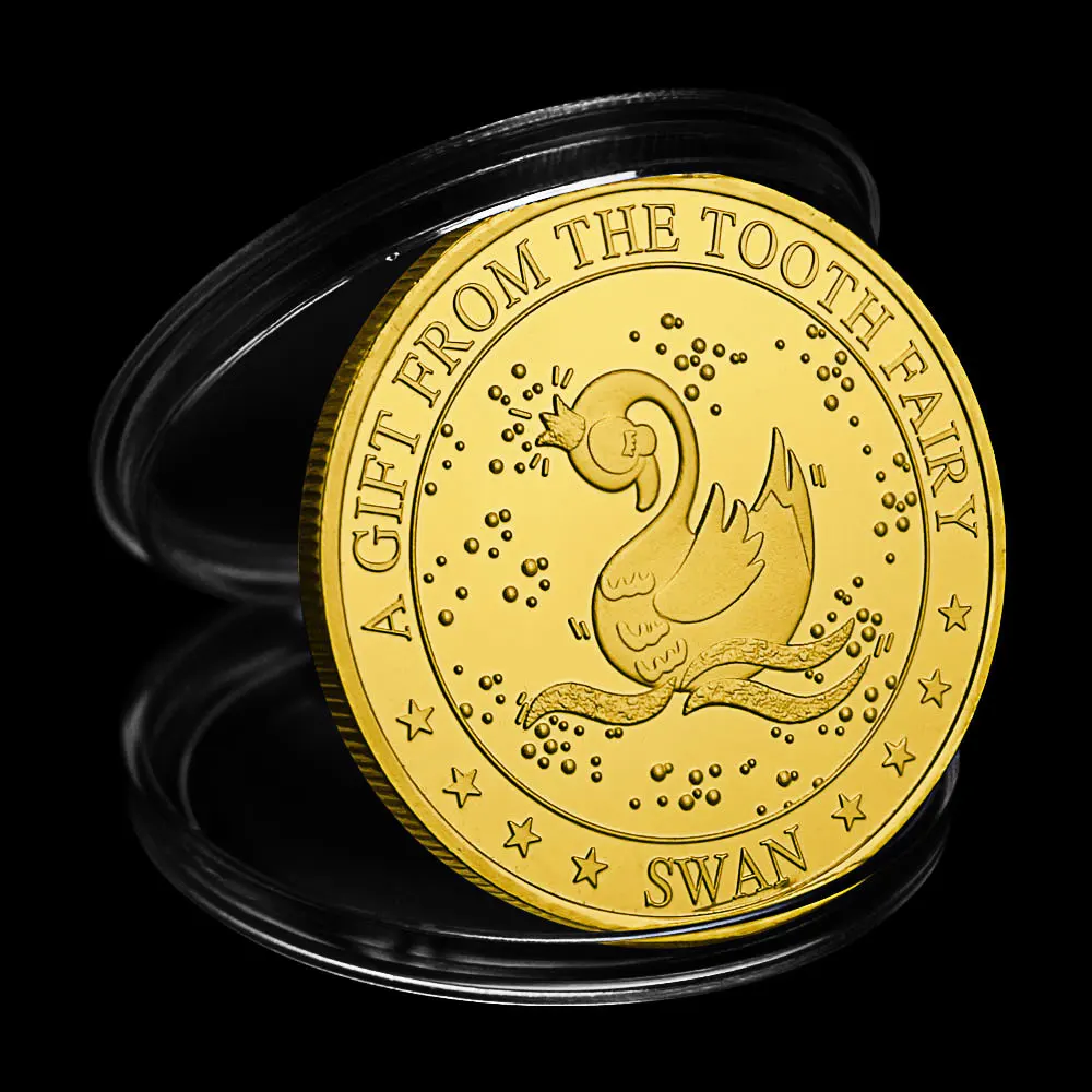 Twinkle Tooth Fairy Collectible Gold Plated Souvenir Coin Collection Art Gift From The Tooth Fairy Swan Commemorative Coin
Twinkle Tooth Fairy Collectible Gold Plated Souvenir Coin Collection Art Gift From The Tooth Fairy Swan Commemorative Coin