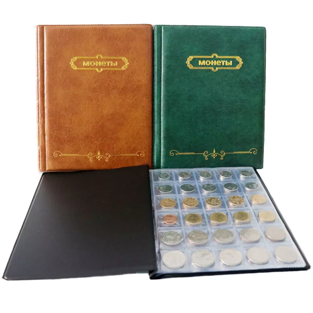 PU Leather Album For Coins.10 Sheets Stamp Album 250/120 Pockets Coin Collection Book For Commemorative Coin Badges Tokens Album
PU Leather Album For Coins.10 Sheets Stamp Album 250/120 Pockets Coin Collection Book For Commemorative Coin Badges Tokens Album