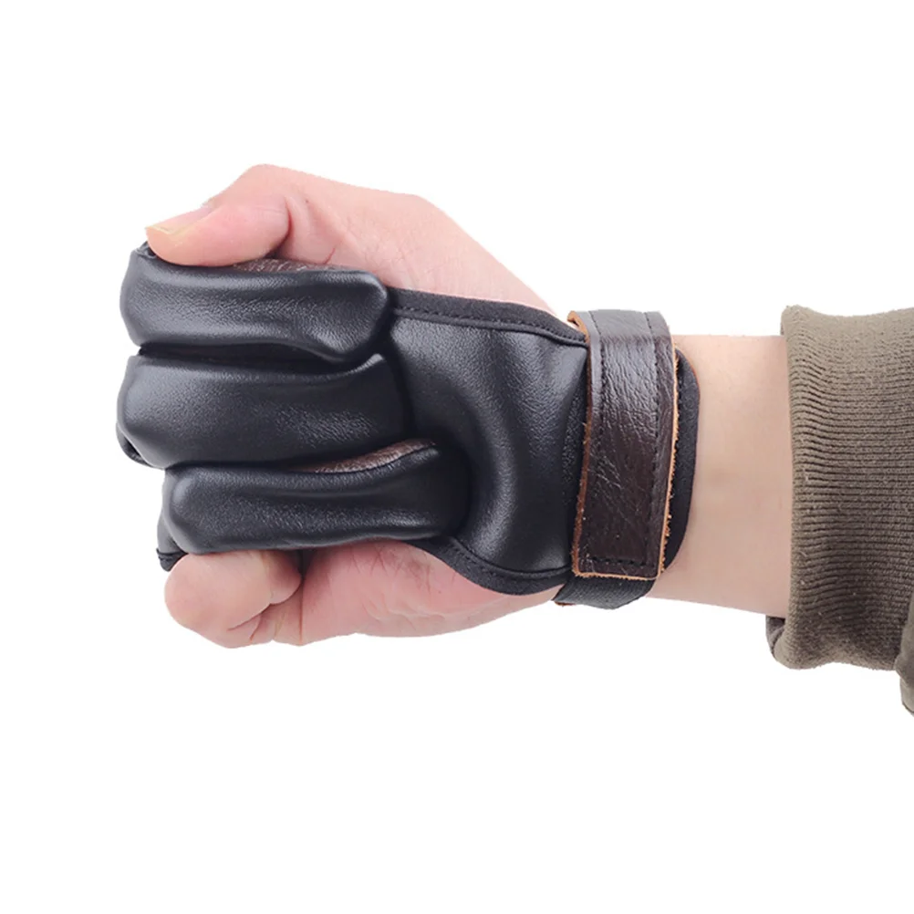 1pc Archery Glove Wear-resistant Elastic Cowhide Three Finger Glove Sports Protective Cover
1pc Archery Glove Wear-resistant Elastic Cowhide Three Finger Glove Sports Protective Cover