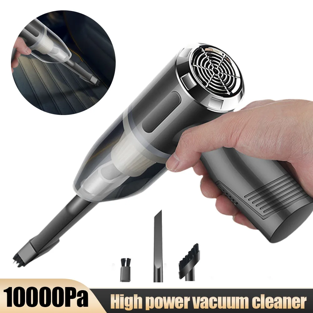 120W 10000Pa Suction Wireless Car Vacuum Cleaner Rechargeable Handheld Vacuum Car Cleaning Tool with 3 Nozzles for Home Office
120W 10000Pa Suction Wireless Car Vacuum Cleaner Rechargeable Handheld Vacuum Car Cleaning Tool with 3 Nozzles for Home Office