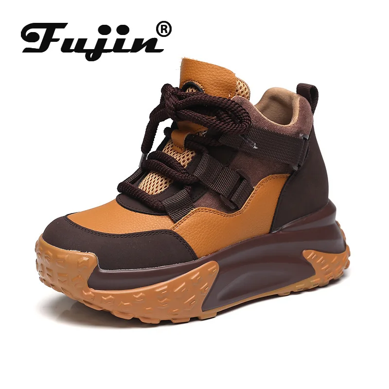 Fujin 7cm Women Platform Wedge Cow Genuine Leather Woman Firm Ergonomic Casual Autumn Ankle Boots Chunky Sneakers Spring Shoes
Fujin 7cm Women Platform Wedge Cow Genuine Leather Woman Firm Ergonomic Casual Autumn Ankle Boots Chunky Sneakers Spring Shoes