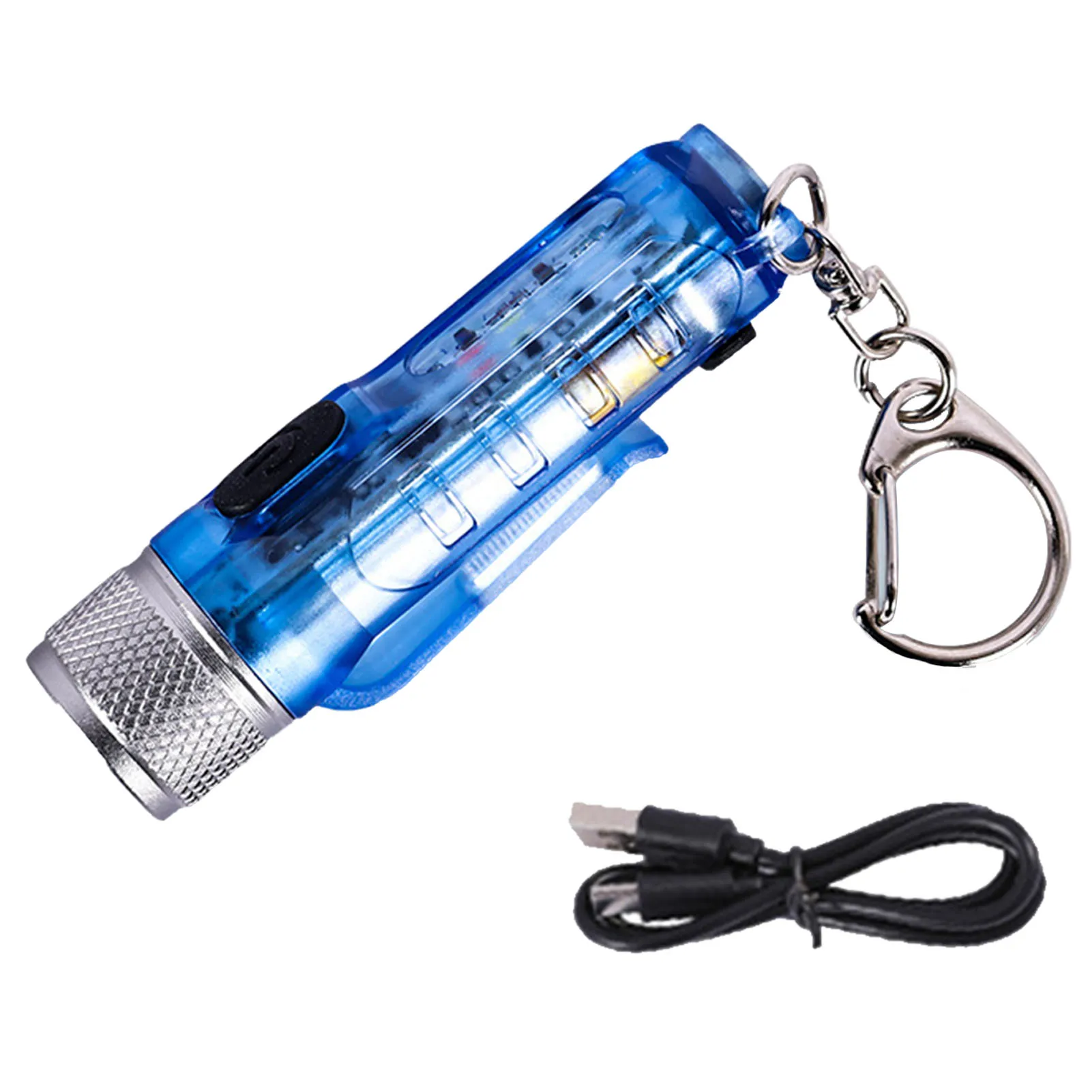 

Keychain Flashlight Keychain Flashlights High Lumens Pocket Led Flashlight Long Lasting IP65 Waterproof USB Rechargeable Light