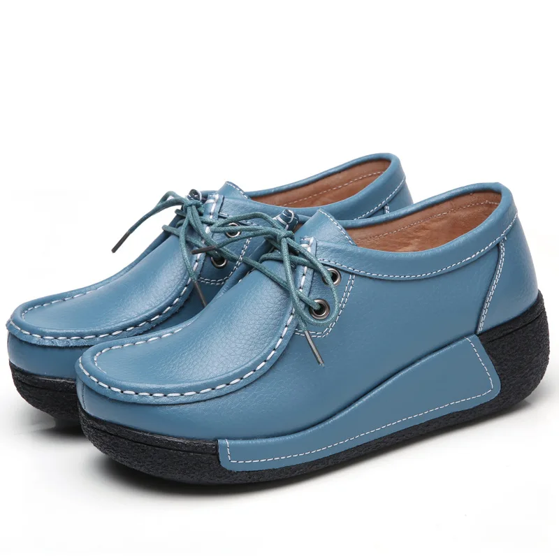Women platform shoes Comfortable Loafers Shoes Female Breathable Leather Lace-up Sneakers Ladies Fashion Black Soft Casual Shoes
Women platform shoes Comfortable Loafers Shoes Female Breathable Leather Lace-up Sneakers Ladies Fashion Black Soft Casual Shoes