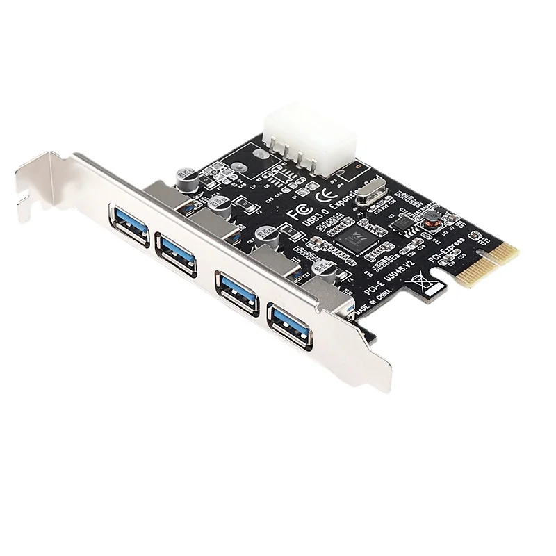 4 порта USB 3.0 PCI-e Плата расширения PCI Express PCIe 4-портовый контроллер E 1x | Компьютеры и