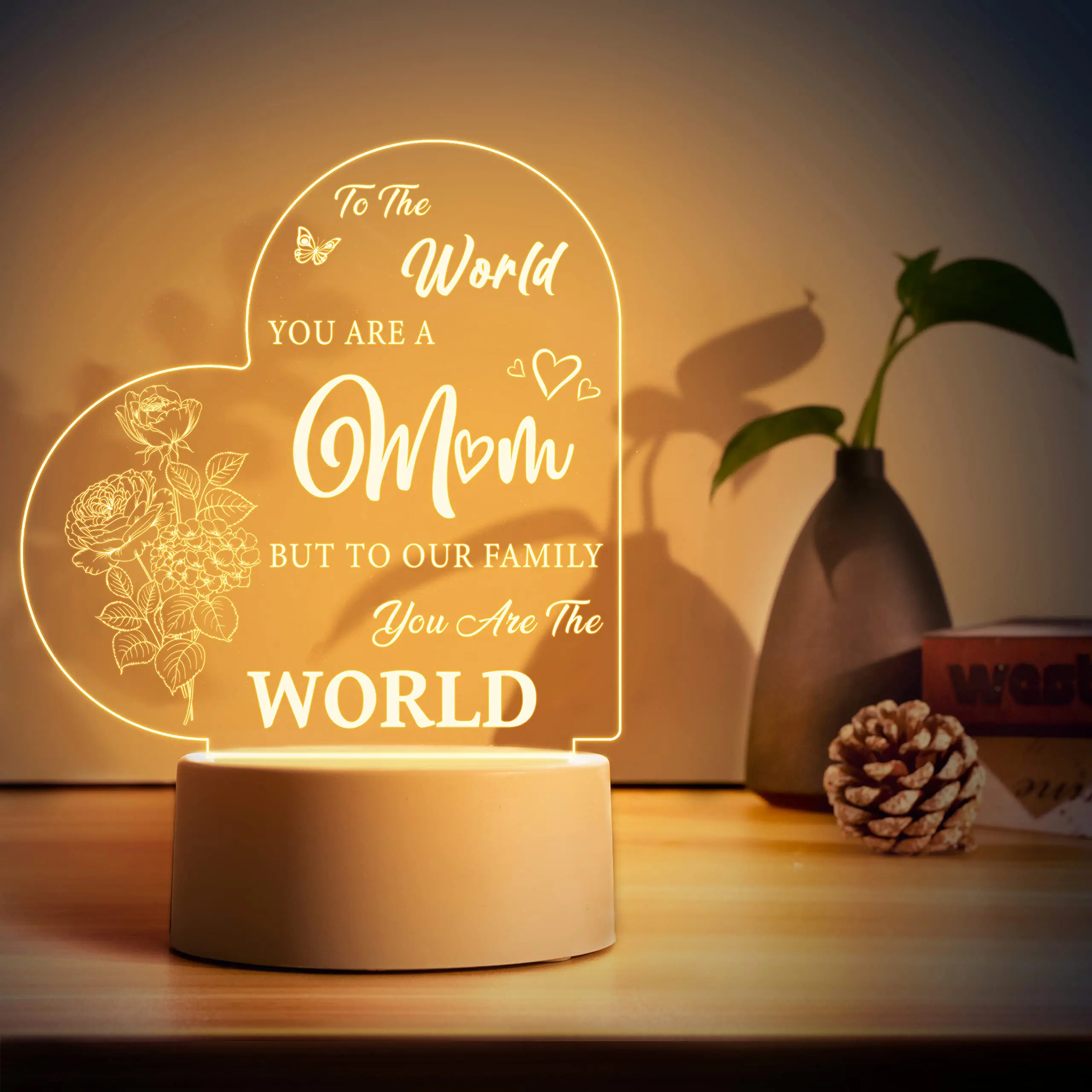 Mother's Day Gift For Mom, Best Gift Night Light, Birthday Gift For Mom's Daughter And Son, Perfect For Bedroom Decoration
Mother's Day Gift For Mom, Best Gift Night Light, Birthday Gift For Mom's Daughter And Son, Perfect For Bedroom Decoration