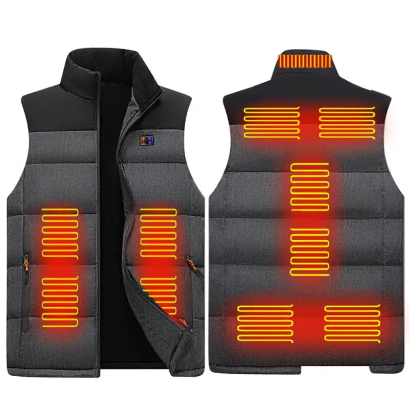 Intelligent Heating Vest Dual Control Cotton Heated Jacket Winter Skiing Hunting Camping Thickened Vest Clothing Warmer Pad
Intelligent Heating Vest Dual Control Cotton Heated Jacket Winter Skiing Hunting Camping Thickened Vest Clothing Warmer Pad
