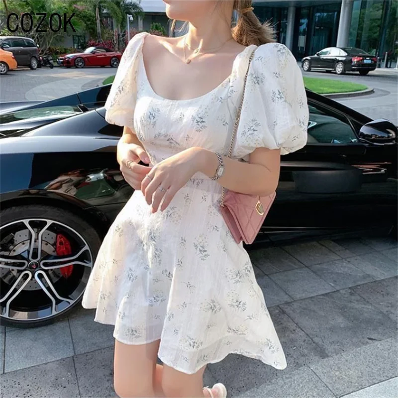 Summer 2021 French Floral Dresses, Elegant Women's Dresses with Long Puff Sleeves, Sexy Beach Dresses with Off Shoulders
Summer 2021 French Floral Dresses, Elegant Women's Dresses with Long Puff Sleeves, Sexy Beach Dresses with Off Shoulders