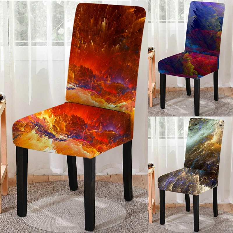 Cloud Pattern Spandex Chair Cover for Dining Room 3D Printing Dust-proof Chair Cushion Covers Washable Fundas Para Sillas
Cloud Pattern Spandex Chair Cover for Dining Room 3D Printing Dust-proof Chair Cushion Covers Washable Fundas Para Sillas