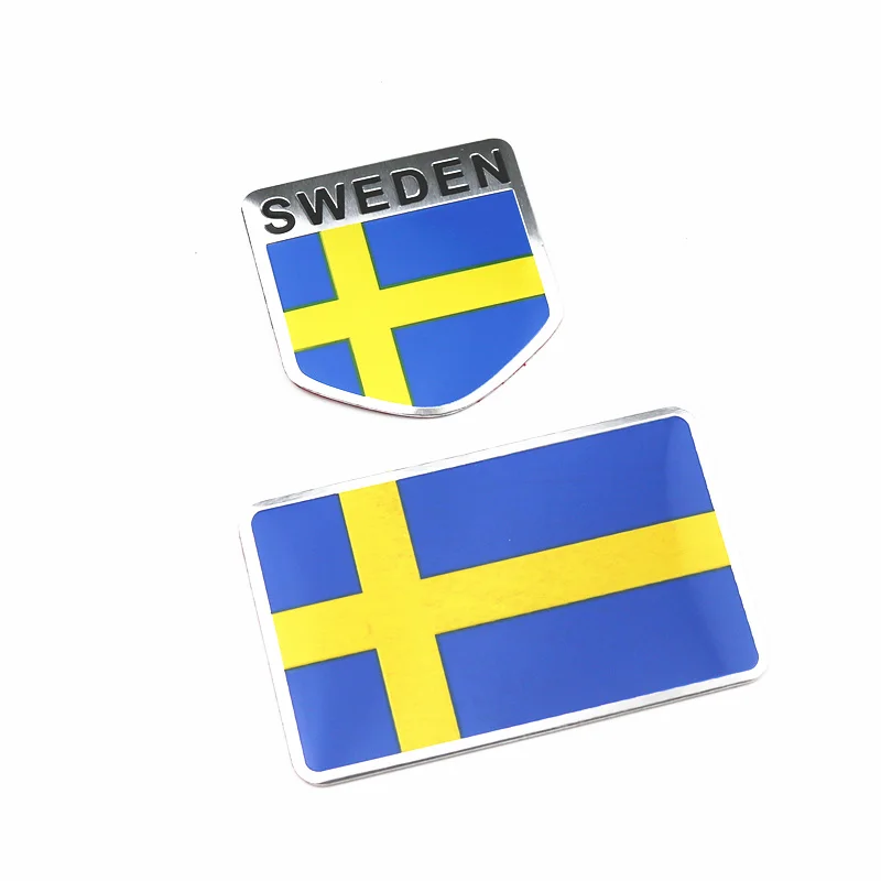 2Pcs Aluminum Sweden Flag Car Styling Sticker Emblem Decal Badge For SE Cars Body Window Door for Volvo V70 XC60 S60 V60 V40
2Pcs Aluminum Sweden Flag Car Styling Sticker Emblem Decal Badge For SE Cars Body Window Door for Volvo V70 XC60 S60 V60 V40