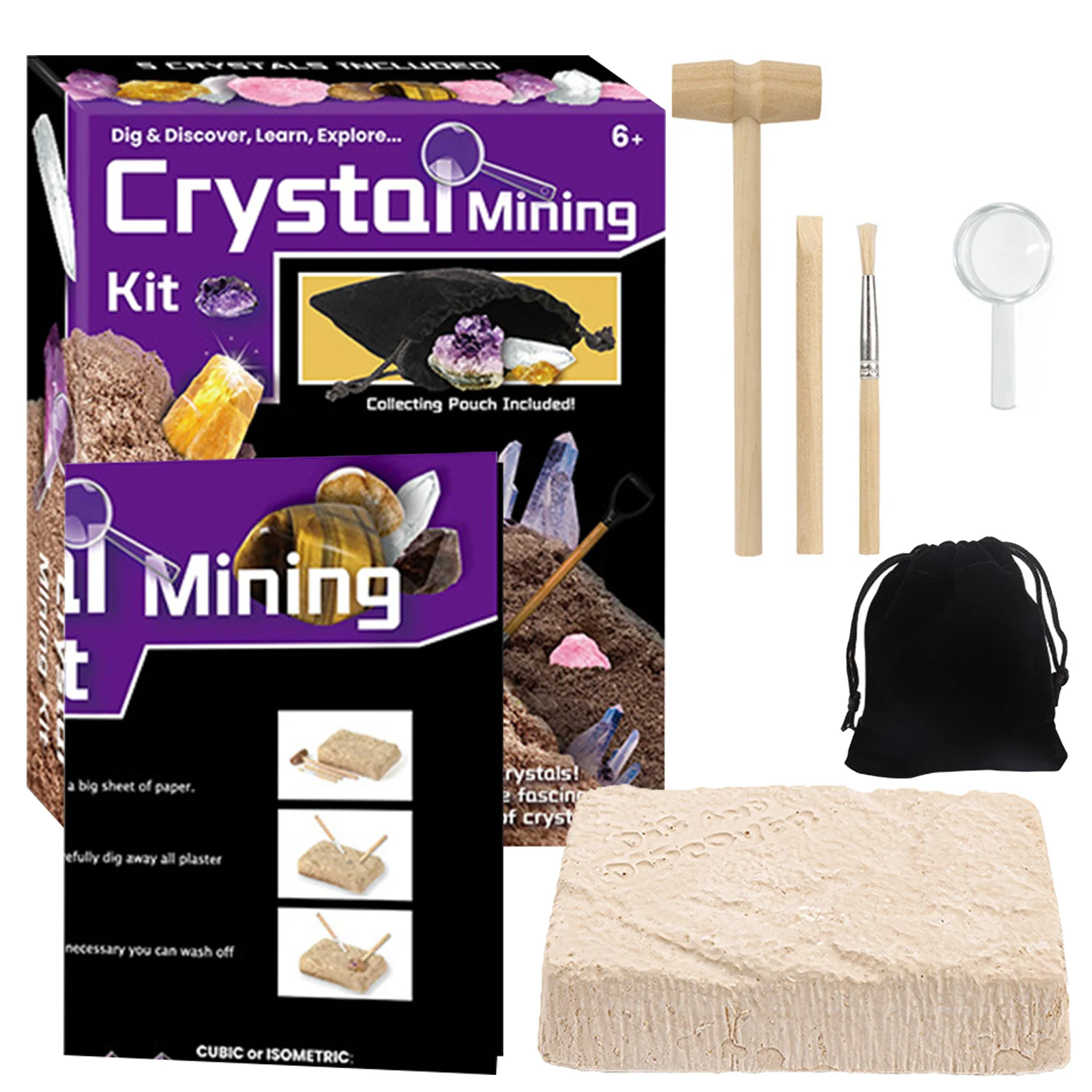 Crystal Mining Kit Mining Crystal Gems Archaeology DIY Dig Set For Kids STEM Activities For Kids Educational Gifts For Ages 6
Crystal Mining Kit Mining Crystal Gems Archaeology DIY Dig Set For Kids STEM Activities For Kids Educational Gifts For Ages 6