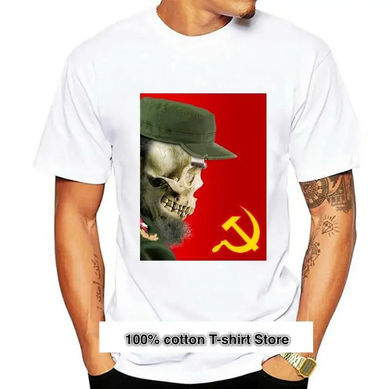 Camiseta de algodón de manga corta para hombre y mujer, camisa de manga corta con estampado de Fidel Castrillo, de moda, de moda
Camiseta de algodón de manga corta para hombre y mujer, camisa de manga corta con estampado de Fidel Castrillo, de moda, de moda