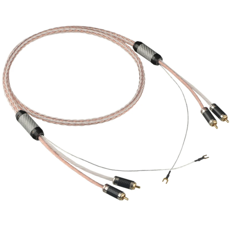 8TC OCC Silver Audio LP Cable Vinyl Record Player Amplifier HiFi Connection Gold RCA DIN Plug 
8TC OCC Silver Audio LP Cable Vinyl Record Player Amplifier HiFi Connection Gold RCA DIN Plug