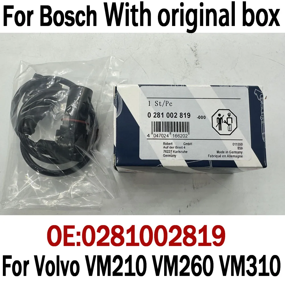 New For B-osch Original 0281002819 Crankshaft Pulse Sensor For V-olvo Truck VM210 VM260 VM310 961200670034 0 281 002 819
New For B-osch Original 0281002819 Crankshaft Pulse Sensor For V-olvo Truck VM210 VM260 VM310 961200670034 0 281 002 819