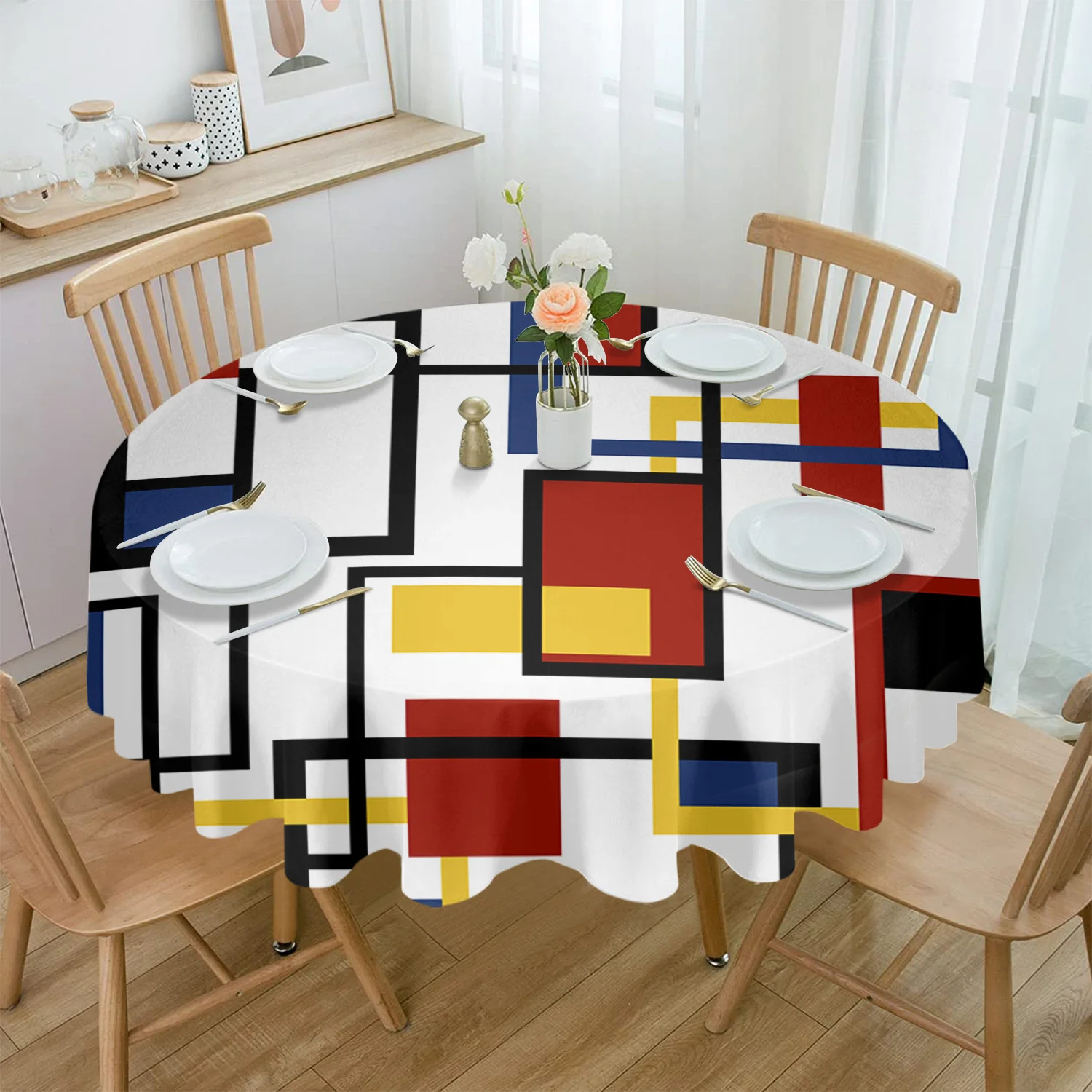 Nordic Retro Medieval Geometric Color Waterproof Tablecloth Table Decoration Wedding Home Kitchen Dining Room Round Table Cover
Nordic Retro Medieval Geometric Color Waterproof Tablecloth Table Decoration Wedding Home Kitchen Dining Room Round Table Cover