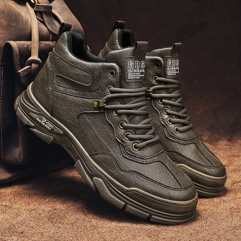 Thick-soled Solid Color Breathable Non-slip Shoes Autumn New Men's Casual Shoes Retro Comfortable Wear-resistant Men Short Boots
Thick-soled Solid Color Breathable Non-slip Shoes Autumn New Men's Casual Shoes Retro Comfortable Wear-resistant Men Short Boots