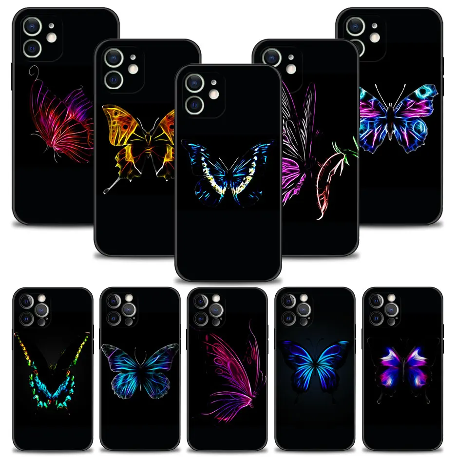 Capinha Case for iPhone 13 11 12 14 Pro Max XR X XS 8 7 6 6S SE 13mini 12mini Funda Silicone Coque Butterfly By Nigth
Capinha Case for iPhone 13 11 12 14 Pro Max XR X XS 8 7 6 6S SE 13mini 12mini Funda Silicone Coque Butterfly By Nigth