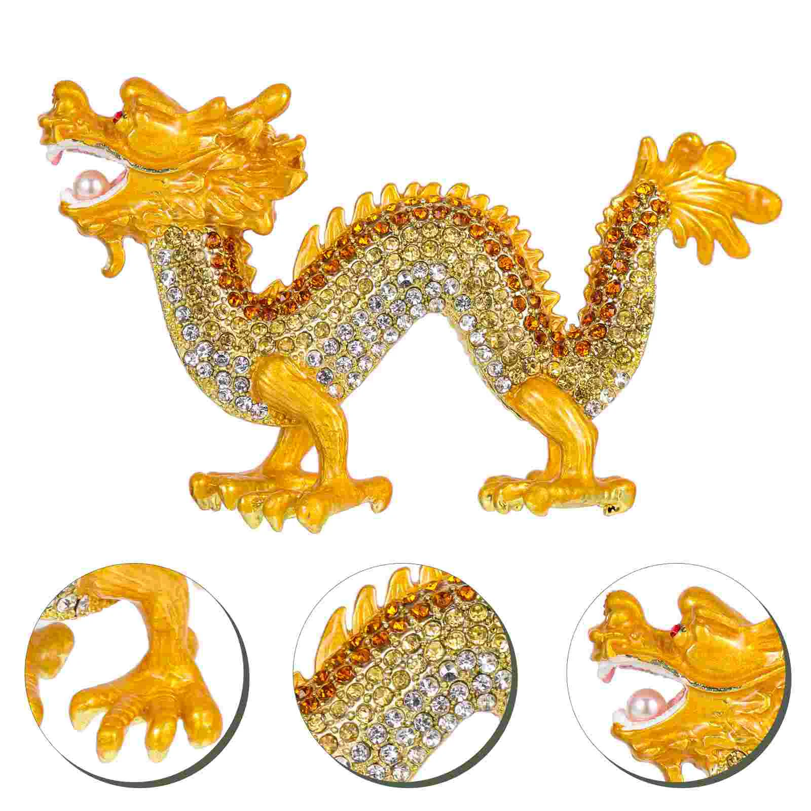 Diamond-encrusted Dragon Ornament Shaped Zodiac Decoration Statues Vintage Home Adornment Tabletop Animal Lucky
Diamond-encrusted Dragon Ornament Shaped Zodiac Decoration Statues Vintage Home Adornment Tabletop Animal Lucky