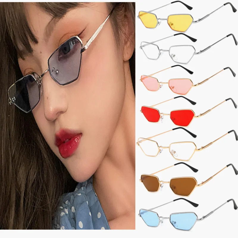 Vintage Irregular Small Frame Sunglasses Metal Frame Polygonal Sunglasses Female Shades UV400 Protection Street Eyewear
Vintage Irregular Small Frame Sunglasses Metal Frame Polygonal Sunglasses Female Shades UV400 Protection Street Eyewear