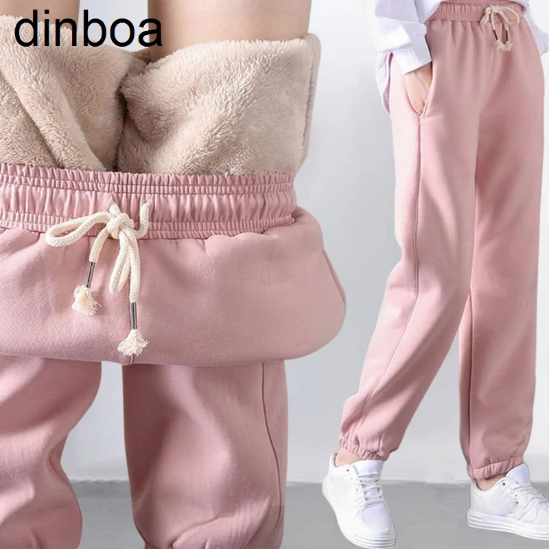 Women Thicken Warm Pants 2022 Autumn Solid Thick Fleece High Waist Trousers Streetwear Female Casual Elasticity Loose Sweatpants
Women Thicken Warm Pants 2022 Autumn Solid Thick Fleece High Waist Trousers Streetwear Female Casual Elasticity Loose Sweatpants