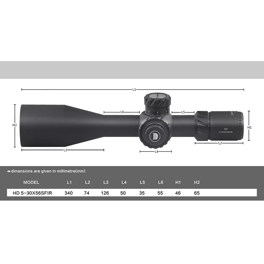 Discoveryopt HD 5-30X56 FFP 34mm Tube First Focal Plane excellent clarity and brightness spotting scope with Illumination
Discoveryopt HD 5-30X56 FFP 34mm Tube First Focal Plane excellent clarity and brightness spotting scope with Illumination