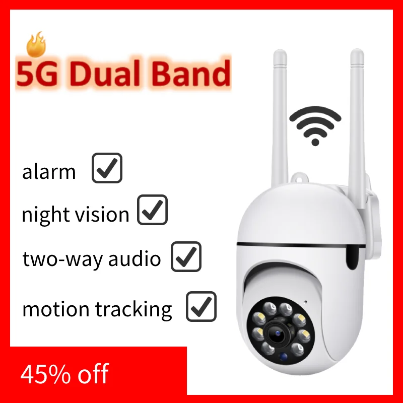 3MP IP Camera 5G WiFi Surveillance Cameras HD 1080P IR Full Color Night Vision Security Protection Motion Tracking CCTV Camera
3MP IP Camera 5G WiFi Surveillance Cameras HD 1080P IR Full Color Night Vision Security Protection Motion Tracking CCTV Camera