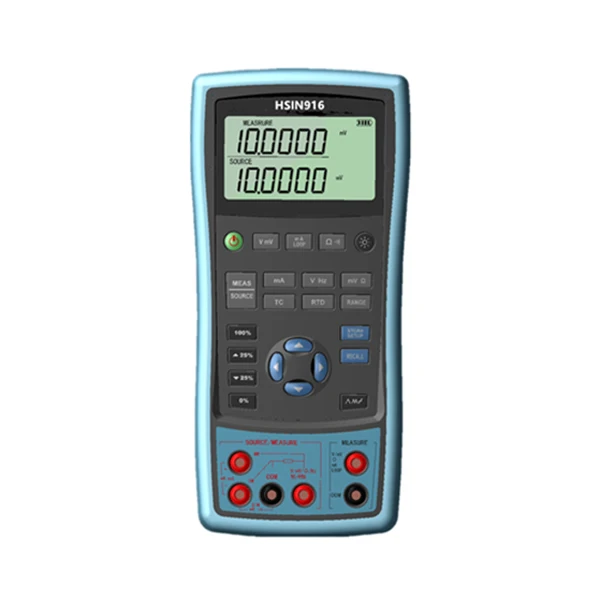 high Multifunction Process Calibrator measure and source mA, mV, resistance temperature detectors (RTD)
high Multifunction Process Calibrator measure and source mA, mV, resistance temperature detectors (RTD)