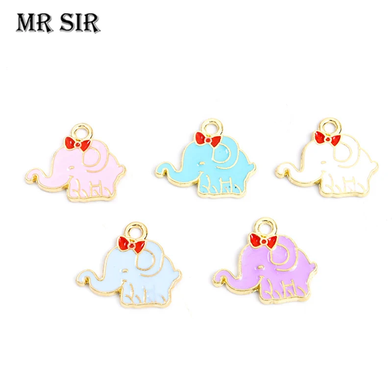 10pcs/lot 18x15MM Cute Enamel Bow Tie Elephant Charms Animal Pendant For Making Drop Earrings Necklaces Keychain DIY Jewelry
10pcs/lot 18x15MM Cute Enamel Bow Tie Elephant Charms Animal Pendant For Making Drop Earrings Necklaces Keychain DIY Jewelry