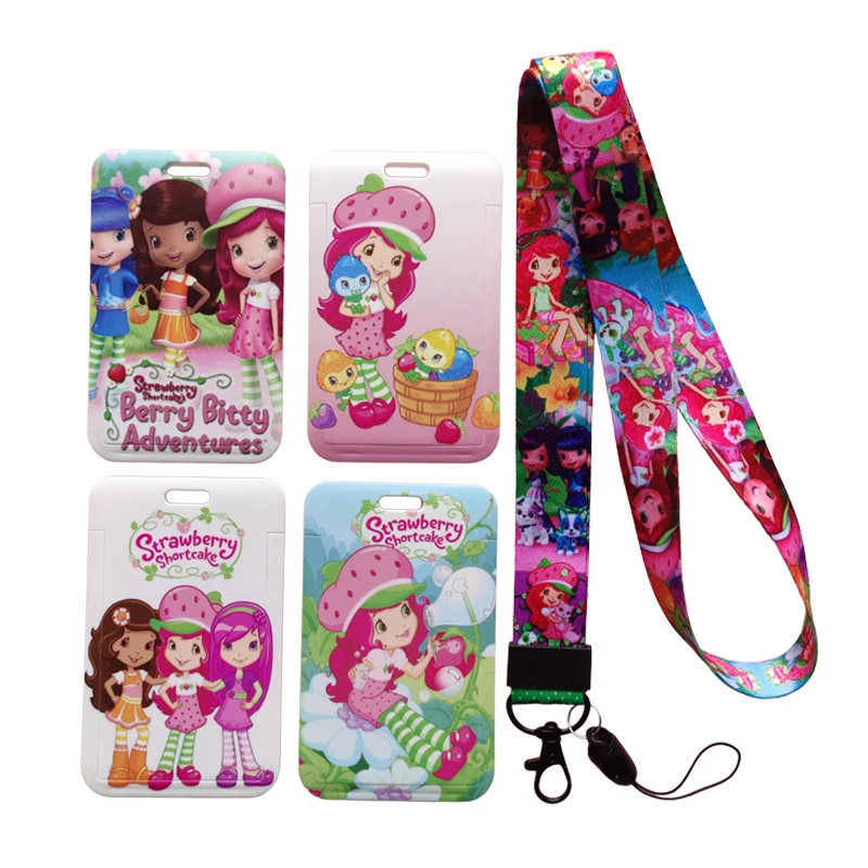 Strawberry Shortcake Girl's Name Card Student Campus Card Hanging Neck Bag Card Holder Lanyard ID Card Case Drop Shipping 
Strawberry Shortcake Girl's Name Card Student Campus Card Hanging Neck Bag Card Holder Lanyard ID Card Case Drop Shipping