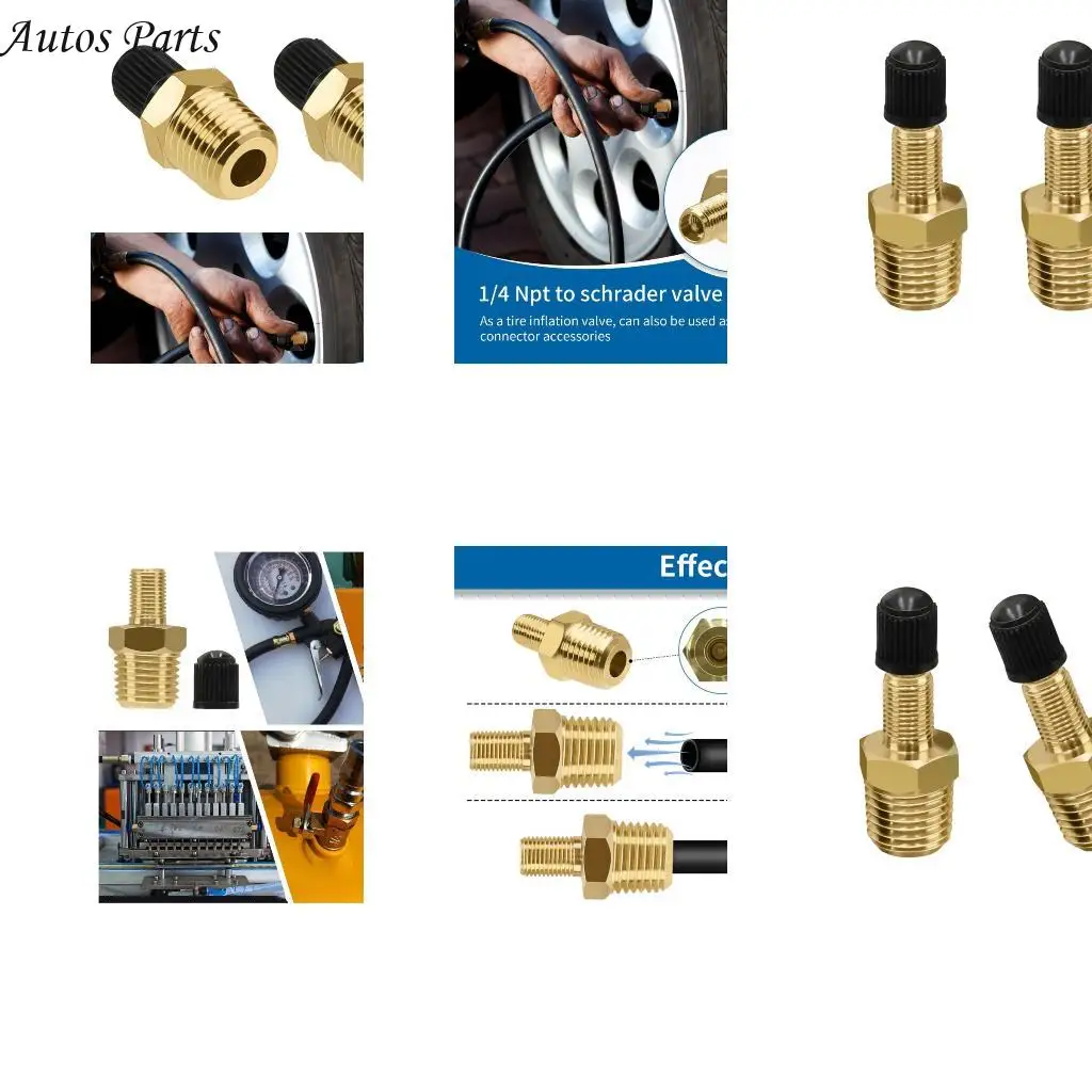 57ba 2pcs латунные клапаны адаптер 1/4 дюйма NPT подходит для надувающих шин и портативных воздушных компрессоров.
57ba 2pcs латунные клапаны адаптер 1/4 дюйма NPT подходит для надувающих шин и портативных воздушных компрессоров.