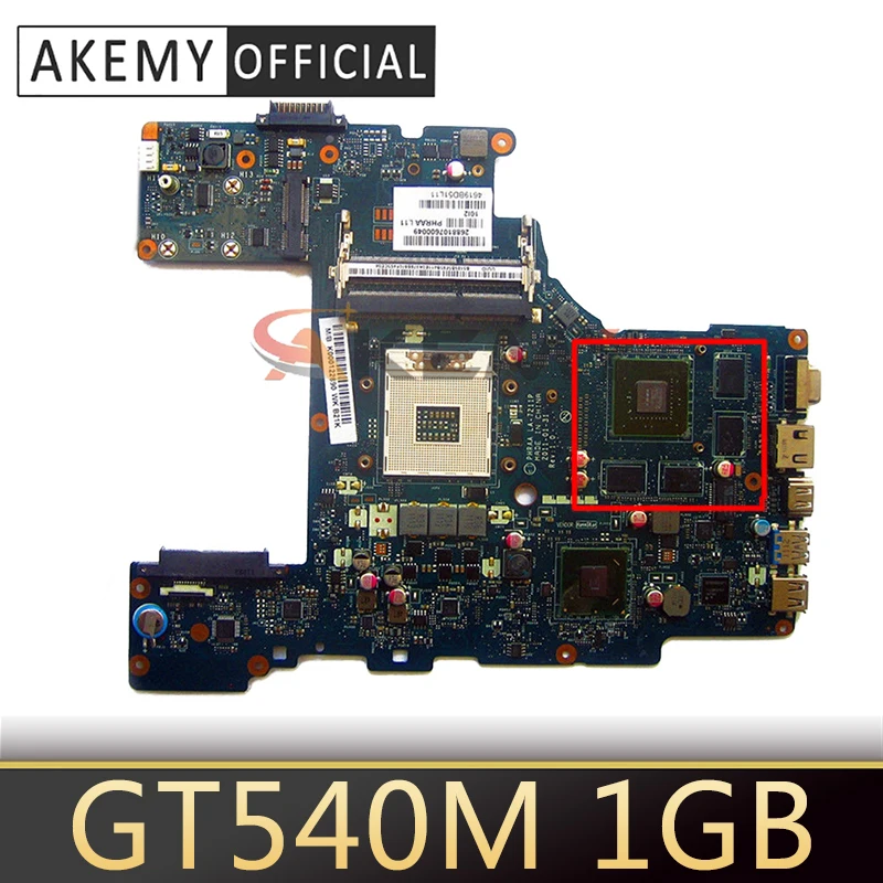 AKEMY For Toshiba Satellite P770 P775 Motherboard PHRAA LA-7211P K000122880 Mainboard HM65 DDR3 GT540M 1GB
AKEMY For Toshiba Satellite P770 P775 Motherboard PHRAA LA-7211P K000122880 Mainboard HM65 DDR3 GT540M 1GB