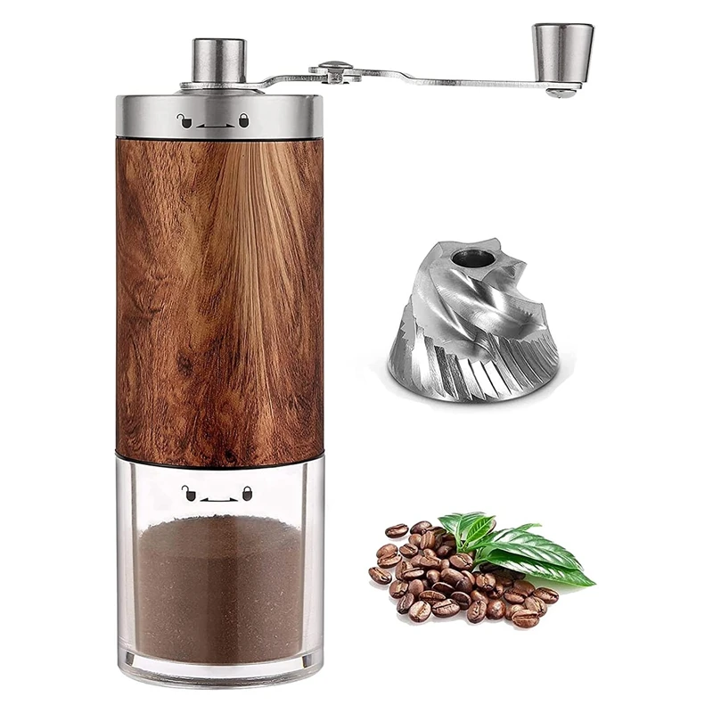 Manual Coffee Grinder with Adjustable Settings,Bean Burr Coffee Grinder for Drip Coffee, Espresso, French Pre
Manual Coffee Grinder with Adjustable Settings,Bean Burr Coffee Grinder for Drip Coffee, Espresso, French Pre