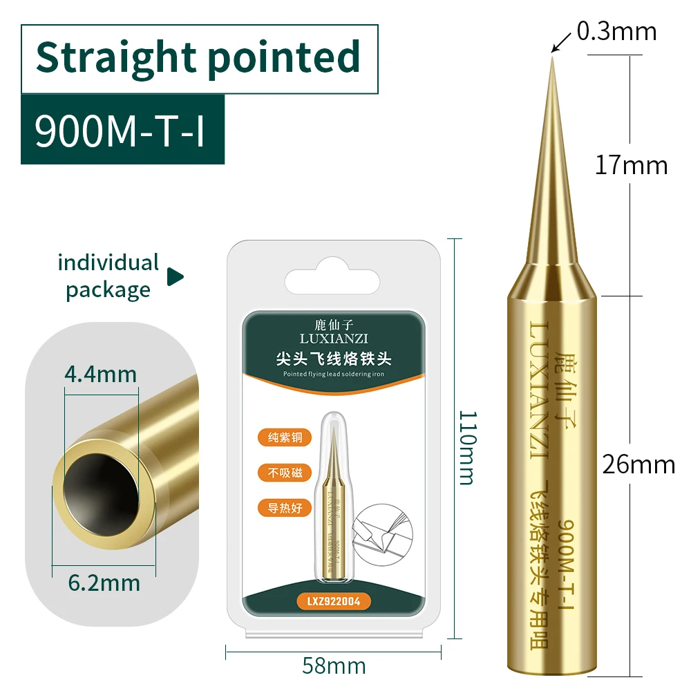 Наконечник паяльника LUXIANZI, медный, 900 м, 1 шт.
Наконечник паяльника LUXIANZI, медный, 900 м, 1 шт.