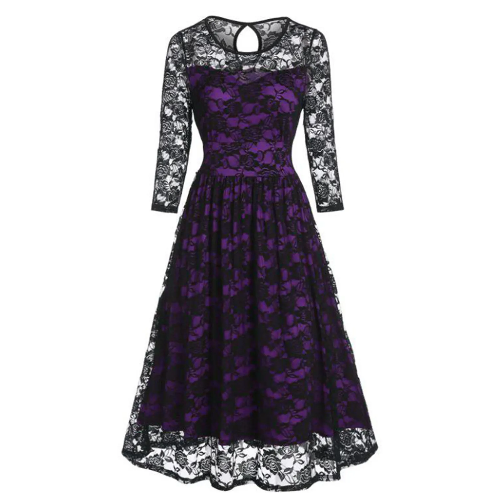 Women Dress Long Sleeve Lace Panel A Line Sexy Dress Sweetheart Neck Vintage Party Club Elegant Casual Beach Dresses
Women Dress Long Sleeve Lace Panel A Line Sexy Dress Sweetheart Neck Vintage Party Club Elegant Casual Beach Dresses