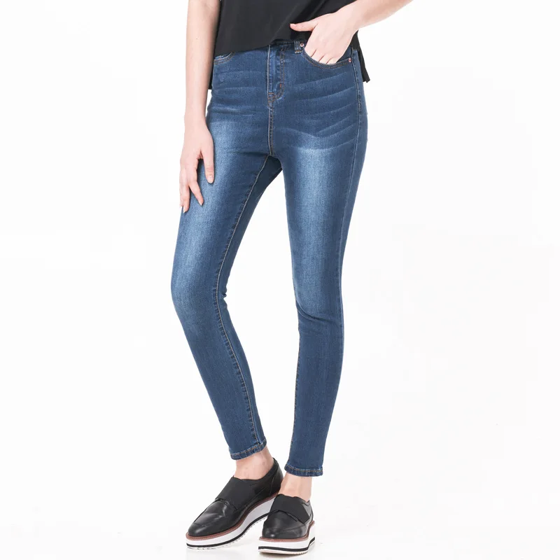 Cotton Bounce Jeans Deep Blue grinding white High Waist Small Feet Elongated High Slim Temperament Casual Pants
Cotton Bounce Jeans Deep Blue grinding white High Waist Small Feet Elongated High Slim Temperament Casual Pants