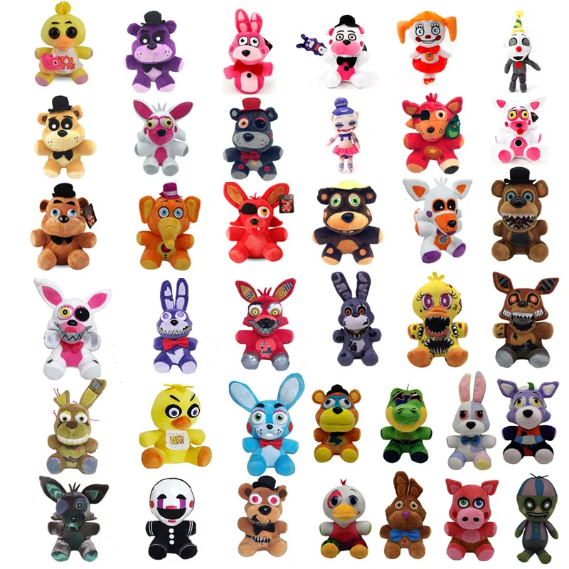 18-20cm Five Nights Freddy Stuffed Plush Animals Gift for Child FNAF Doll Fazbear Bear Foxy Rabbit Bonnie Chica Peluche Juguetes
18-20cm Five Nights Freddy Stuffed Plush Animals Gift for Child FNAF Doll Fazbear Bear Foxy Rabbit Bonnie Chica Peluche Juguetes