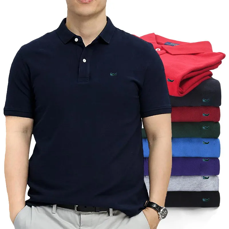 High Quality 100% Cotton Polos Shirts Mens Short Sleeve Embroidery Logo Casual Polos Homme Male Lapel Top Summer Fit Type 811
High Quality 100% Cotton Polos Shirts Mens Short Sleeve Embroidery Logo Casual Polos Homme Male Lapel Top Summer Fit Type 811