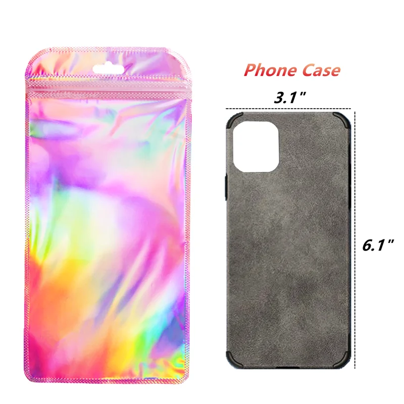 20PC Rainbow Pink Aluminum Foil Zip Lock Baggies Clear Window Bags Holographic Phone Shell Nail Beauty Eyelash Packaging Pouches
20PC Rainbow Pink Aluminum Foil Zip Lock Baggies Clear Window Bags Holographic Phone Shell Nail Beauty Eyelash Packaging Pouches