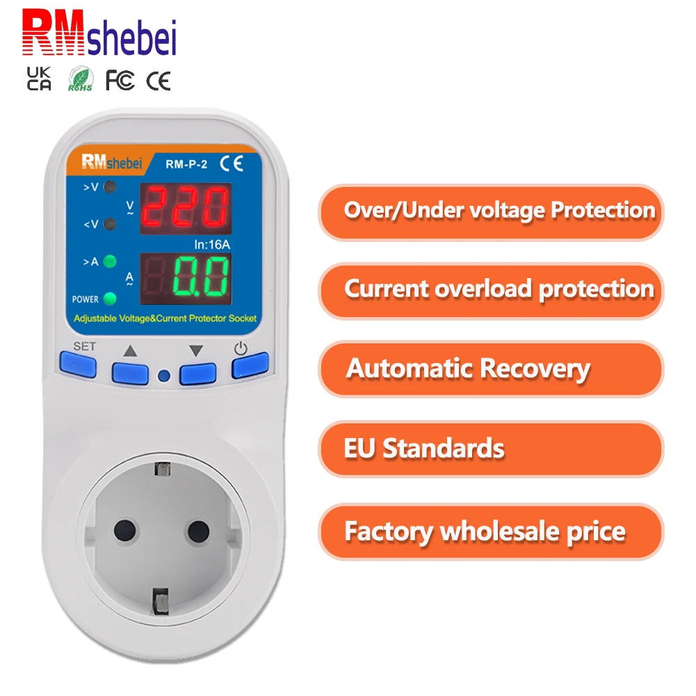 Реле защиты RMshebei 16А AC220V/110V
Реле защиты RMshebei 16А AC220V/110V
