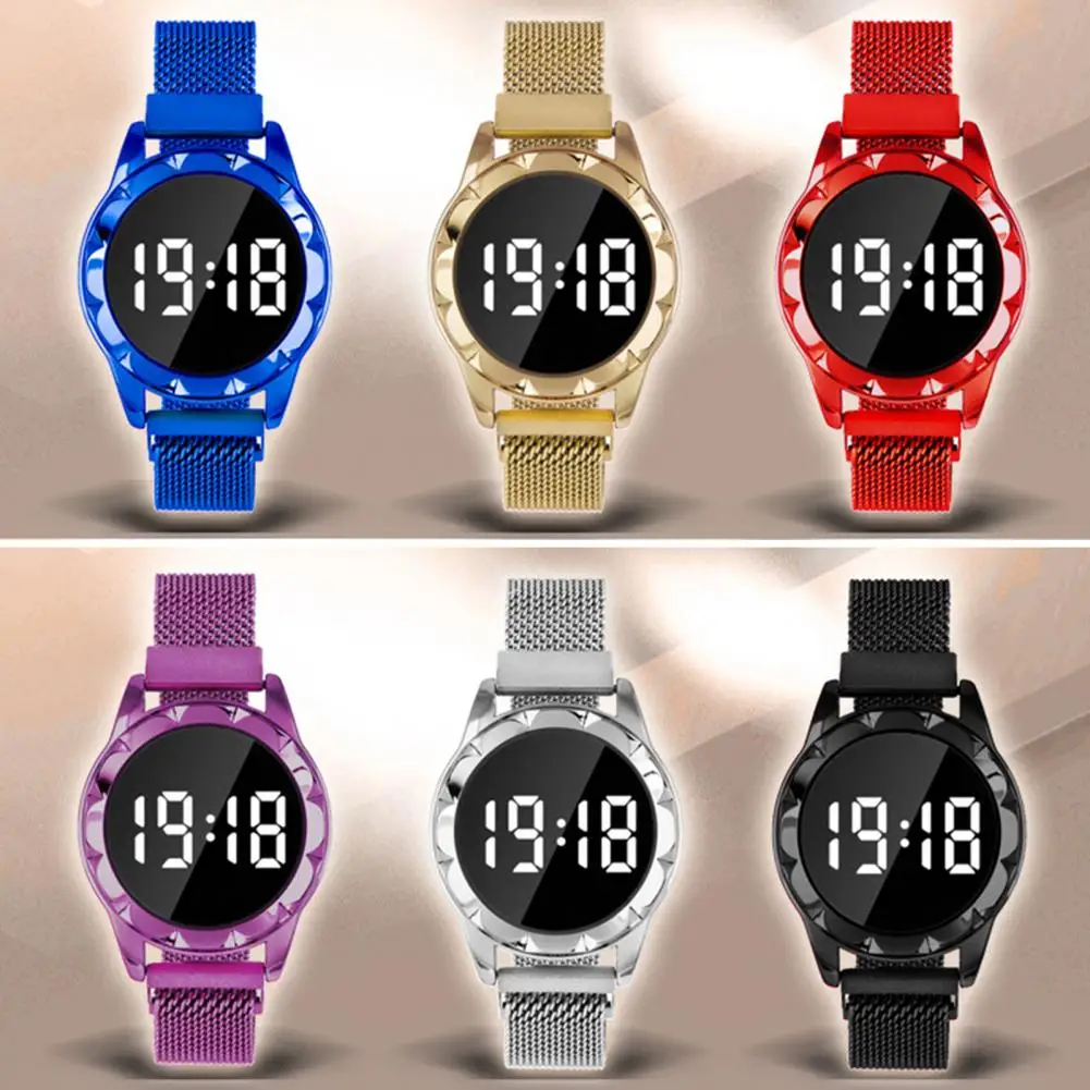 Women Digital Watch Gifts Round Dial 12/24 Hours Fashion Women LED Electronic Wristwatch Ladies Digital Watch Month Display
Women Digital Watch Gifts Round Dial 12/24 Hours Fashion Women LED Electronic Wristwatch Ladies Digital Watch Month Display