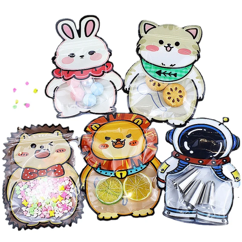 50/100PCS animal special-shaped three-dimensional sealing bag snowflake cookies candy food self-sealing bag baking packaging bag
50/100PCS animal special-shaped three-dimensional sealing bag snowflake cookies candy food self-sealing bag baking packaging bag