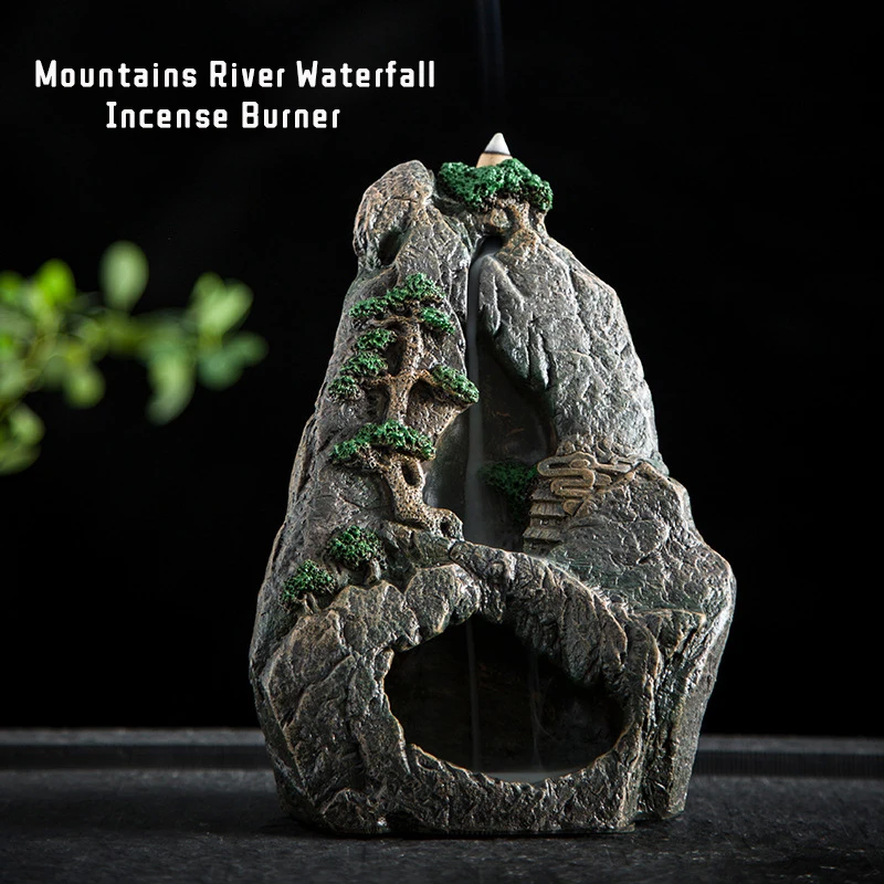 Mountain Waterfall Backflow Incense Burner Resin Aromatherapy Furnace Tower Incense Holder Smell Aromatic Zen Home Decor
Mountain Waterfall Backflow Incense Burner Resin Aromatherapy Furnace Tower Incense Holder Smell Aromatic Zen Home Decor