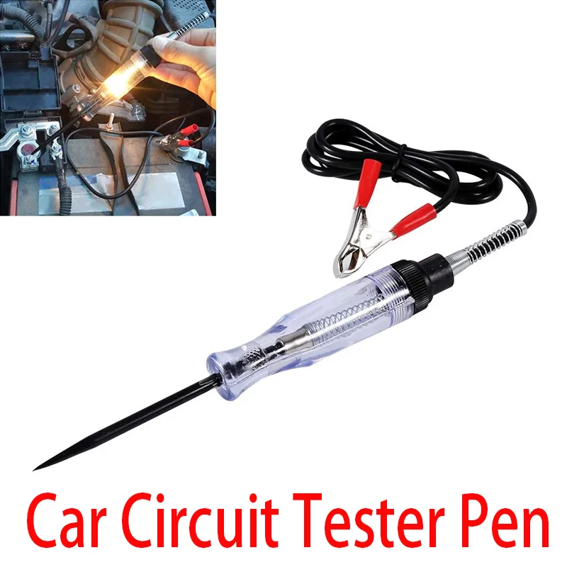 New Car Circuit Tester Pen DC 6V / 12V Voltage Electrical Auto Automotive Light Probe Pen Detector Diagnostic Test Tools
New Car Circuit Tester Pen DC 6V / 12V Voltage Electrical Auto Automotive Light Probe Pen Detector Diagnostic Test Tools